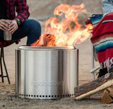 Solo Stove Stainless Steel Smokeless Bonfire Fire Pit with Removable Ash Pan, 19.5 x 14-in