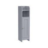 Home 6-Tier Dove Grey Cabinet with 5 Adjustable Shelves