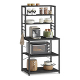 Home Oak/White Baker's Rack with Charging Station