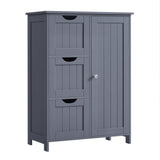 Home White Freestanding Cabinet with Drawers