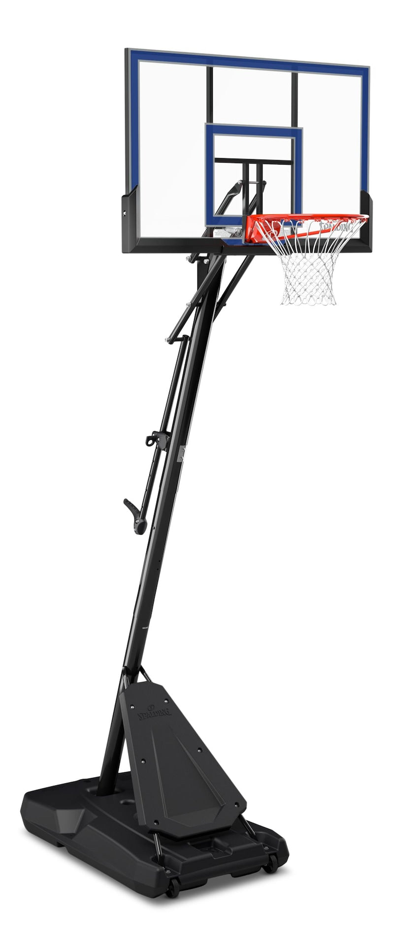 Hercules Acrylic Portable Adjustable Basketball Backboard, Hoop & Net System, 50-in