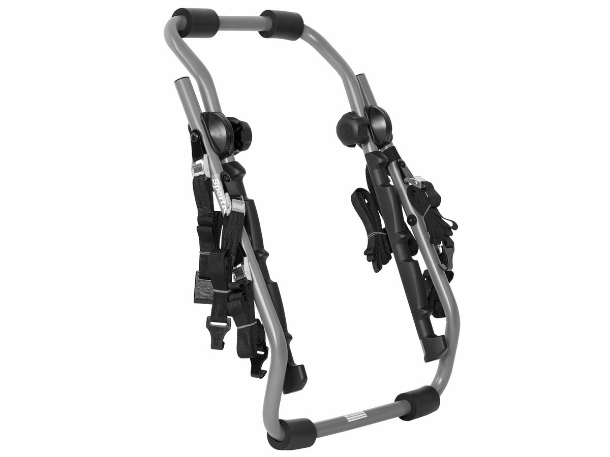SR3162 Back-Up 3-Bike Trunk Mount Bike Rack with 6 Adjustable Straps, Granite Grey