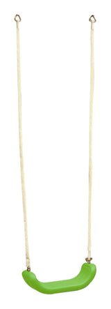 Outdoor Replacement Swing Seat with Two Rings and a Rope, Ages 4+, Green