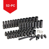 Pro 1/2-in Impact Socket Set, 52-pc