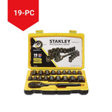 Professional Grade Black Chrome Socket Set, 19-pc, SAE/Metric