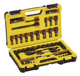 Professional Grade Black Chrome Socket Set, 70-pc, SAE/Metric
