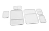 Oven & Dishwasher Safe Ceramic Fondue Plate, Serves 2, 6-pc