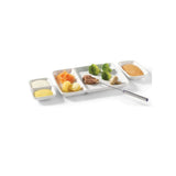 Oven & Dishwasher Safe Ceramic Fondue Plate, Serves 2, 6-pc