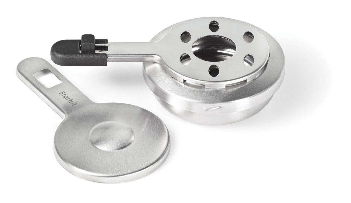 Stainless Steel Fondue Burner Set, One-Size, Adjustable, 4-pc