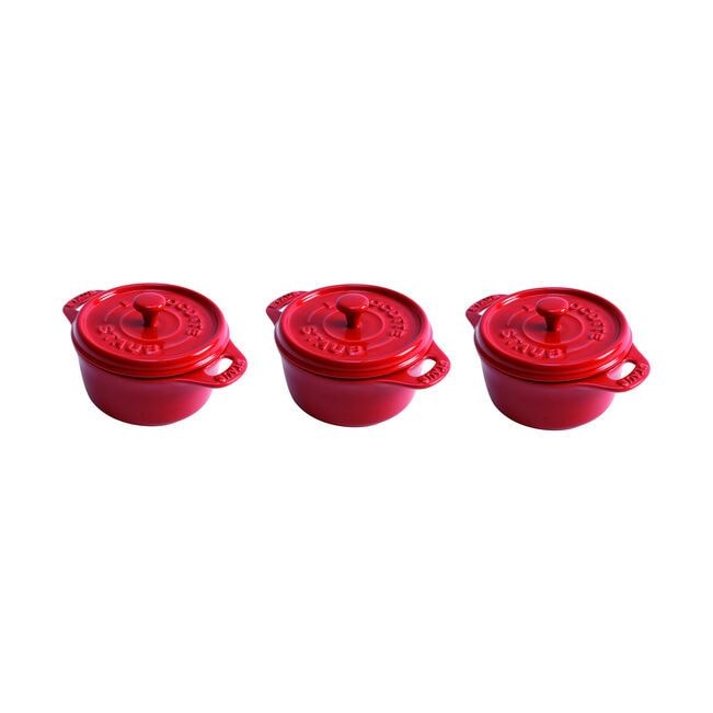 3 piece Cocotte Set Cherry B5308