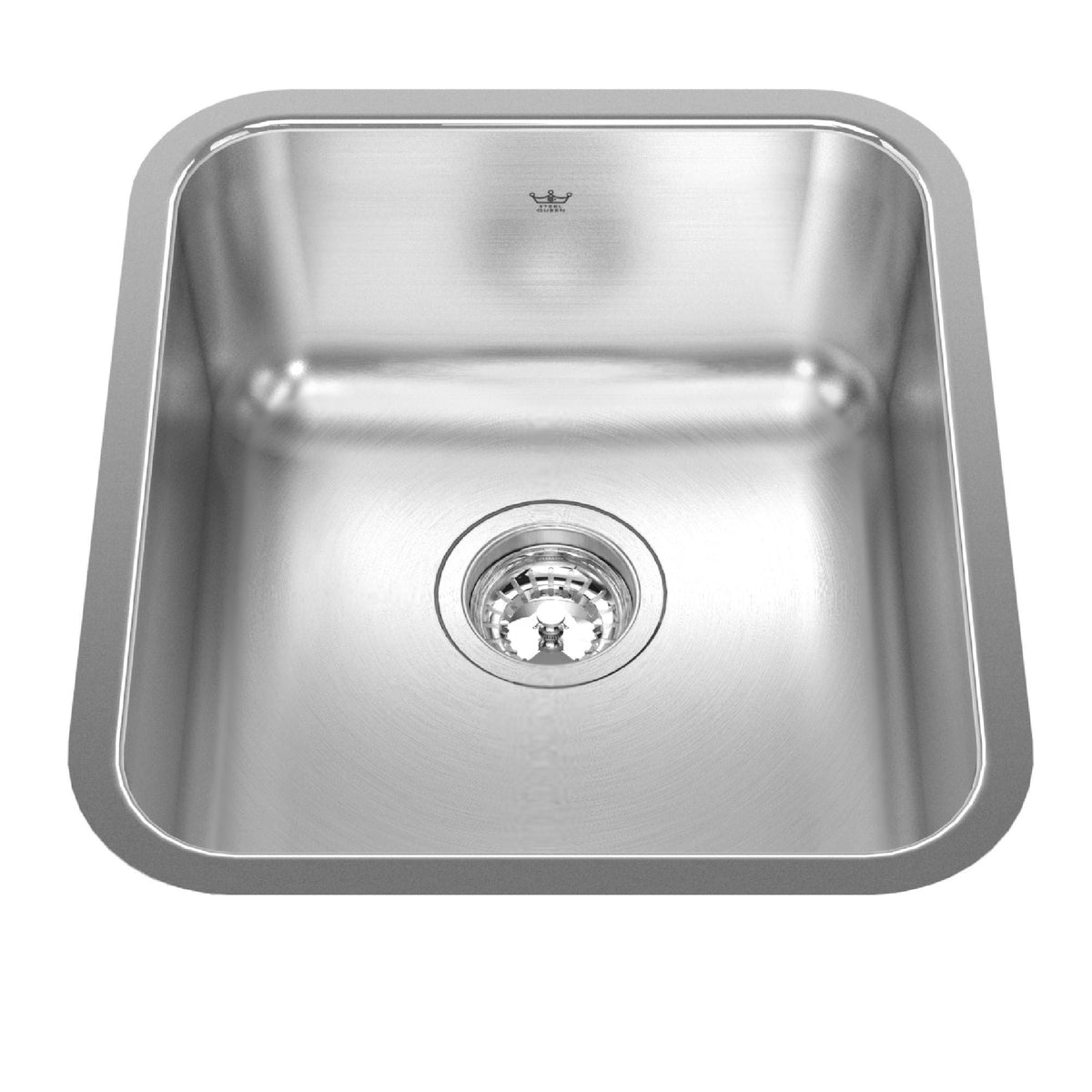 Single Stainless Steel Sink, 15.75x17.75-in