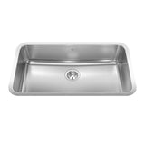 Single Stainless Steel Sink, 32.75x18.75-in