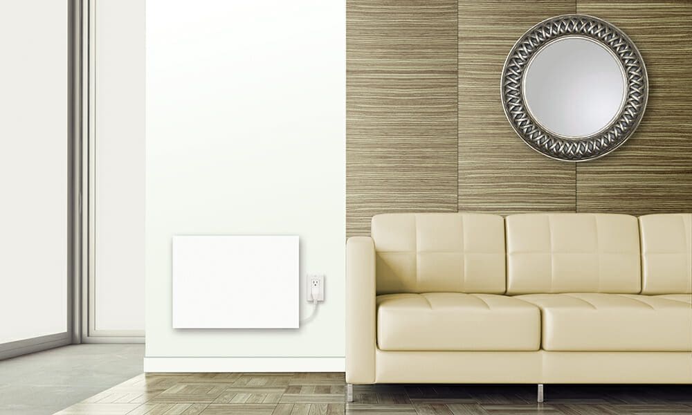 Convector Heater withBuilt-In Electric Thermostat, 1500W, White