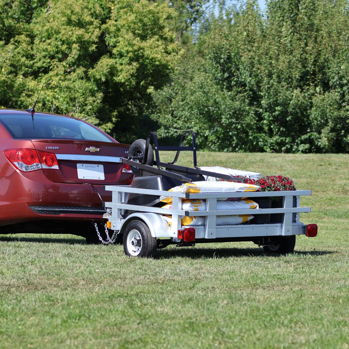4x4-ft Rail Side Galvalume Plus Kit Trailer