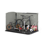 Glidetop 98-cu-ft Dove Grey Horizontal Shed