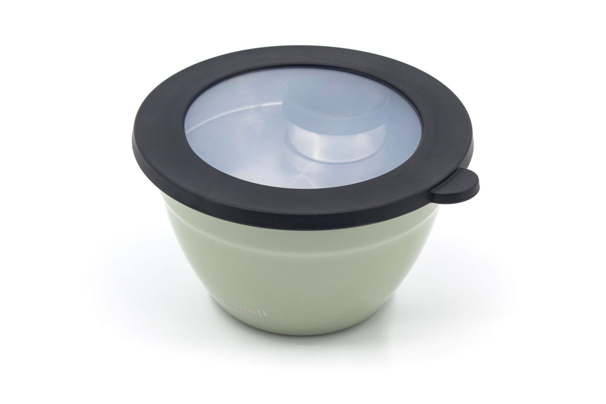 Salad Bowl Food Container Kit, Green, 64-oz