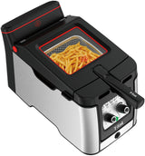 Odorless Deep Fryer, Stainless Steel, 3.5-L