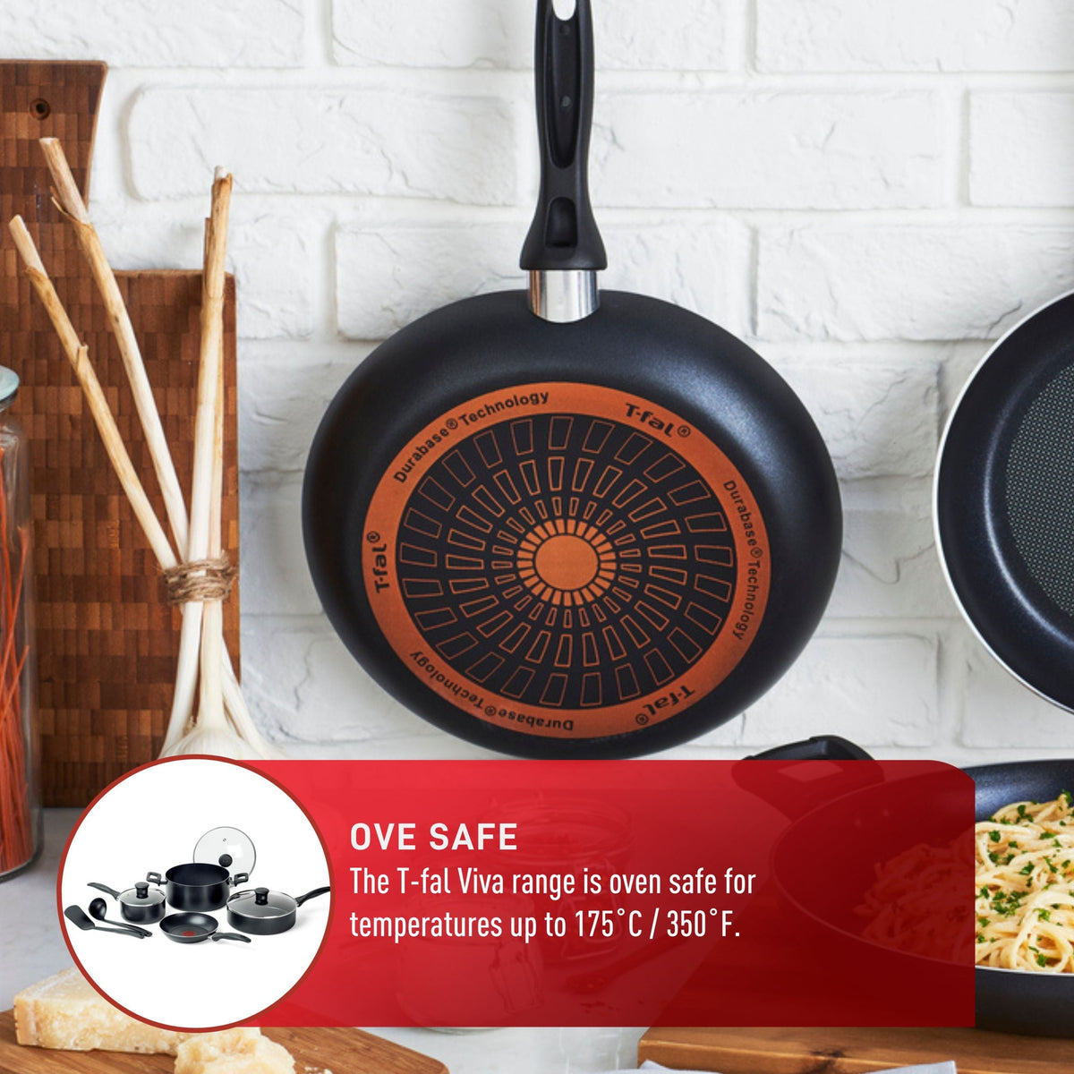 Viva Non-Stick Cookware Set, Black, 9-pc