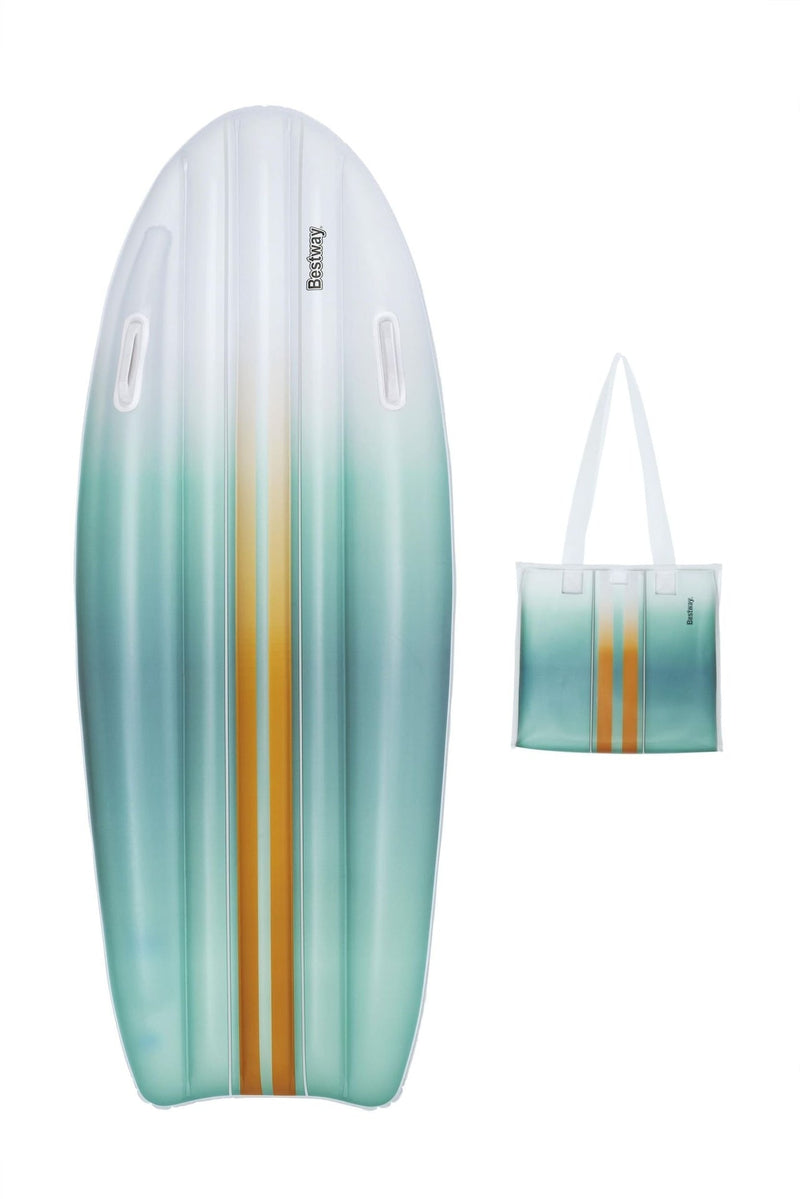 Tahiti Cyan Beach Tote & Matching Inflatable Float Set, 13-in R8215