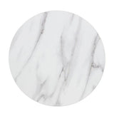 Leo Faux Marble Dining Table Tulip Base