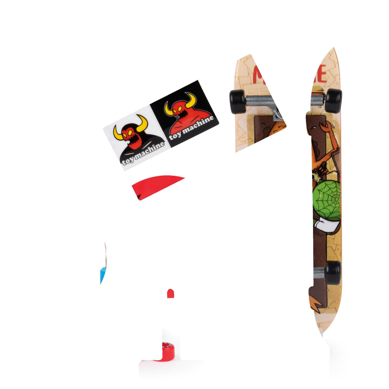 96-mm Fingerboard Mini Skateboard with Authentic Designs, Ages 6+ U1647