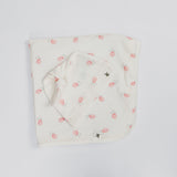 Tulip Print Premium Organic Cotton Blanket and Beanie Set