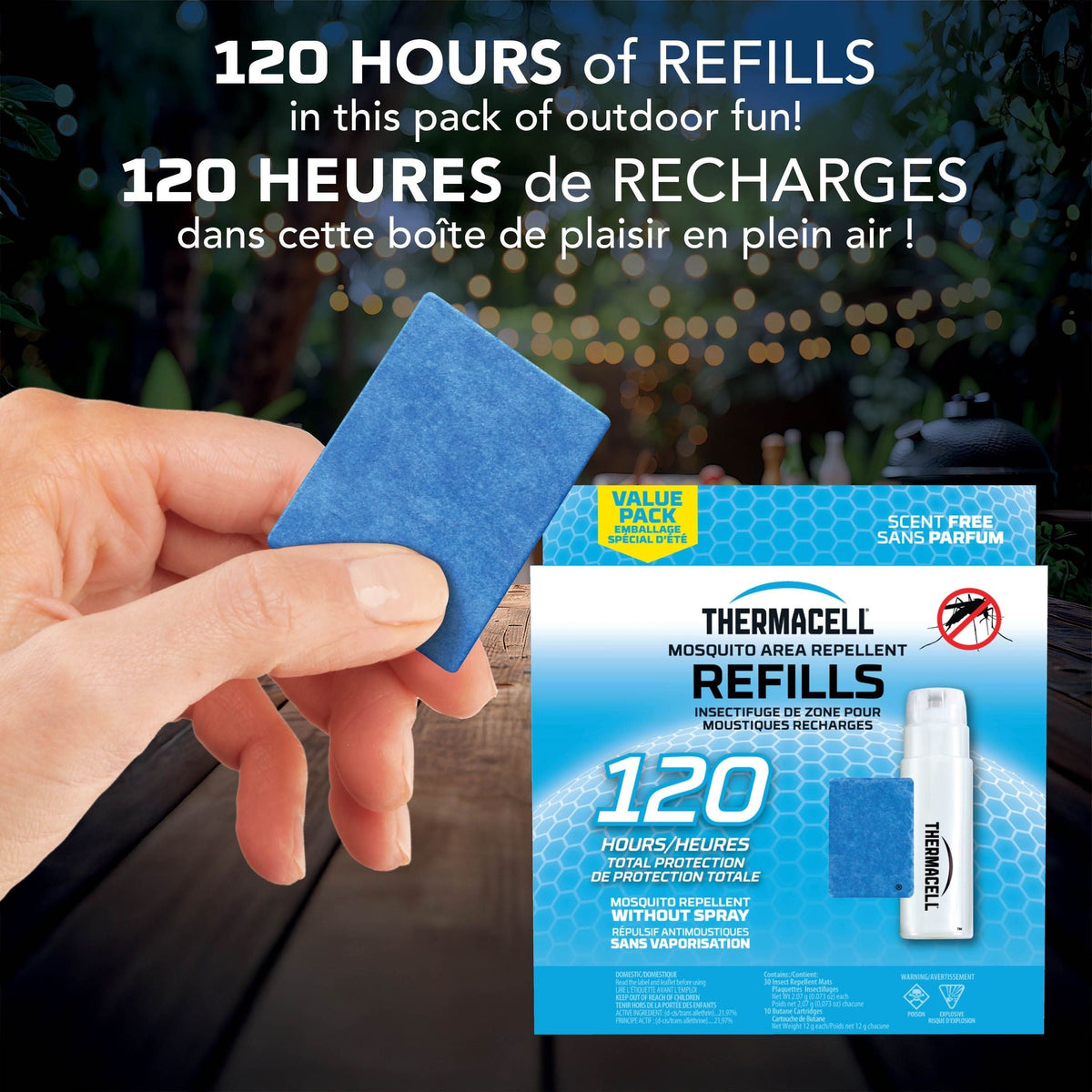 Fuel-ZoneGuard Fuel Powered Mosquito Repellent 120-Hr Refill Pack