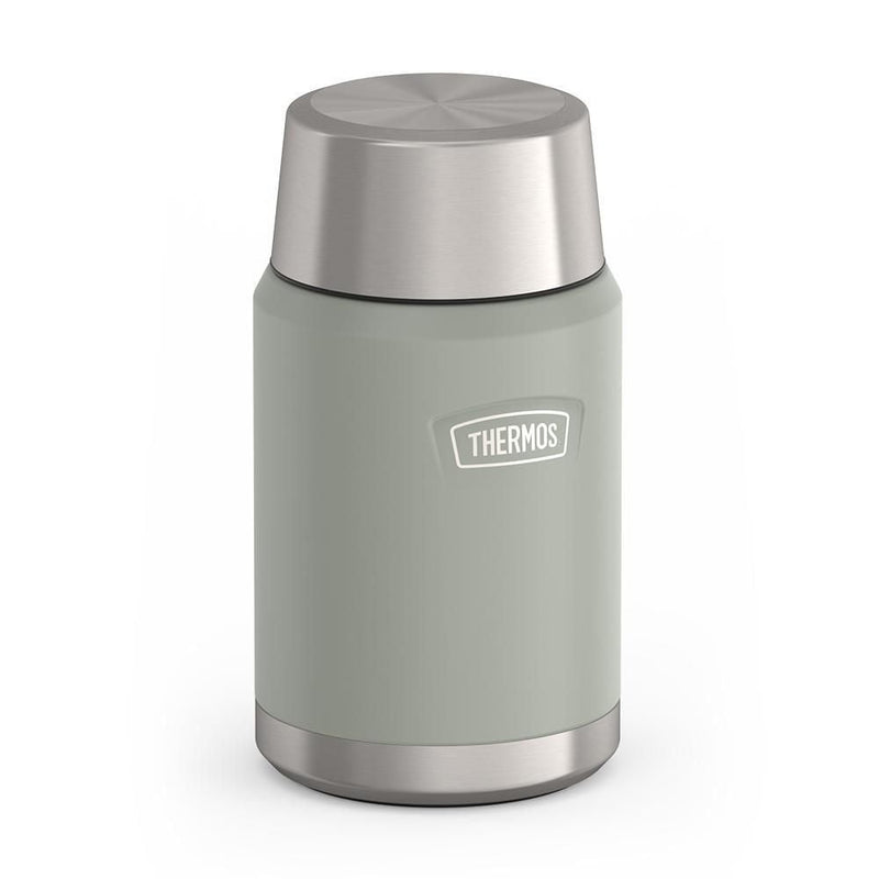 Stainless Steel Food Storage Flask Jar, 24-oz (710-mL), River Rock, with Spoon V6543