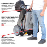 Commercial Push Sweeper & Hard Floor Cleaner, 38-in