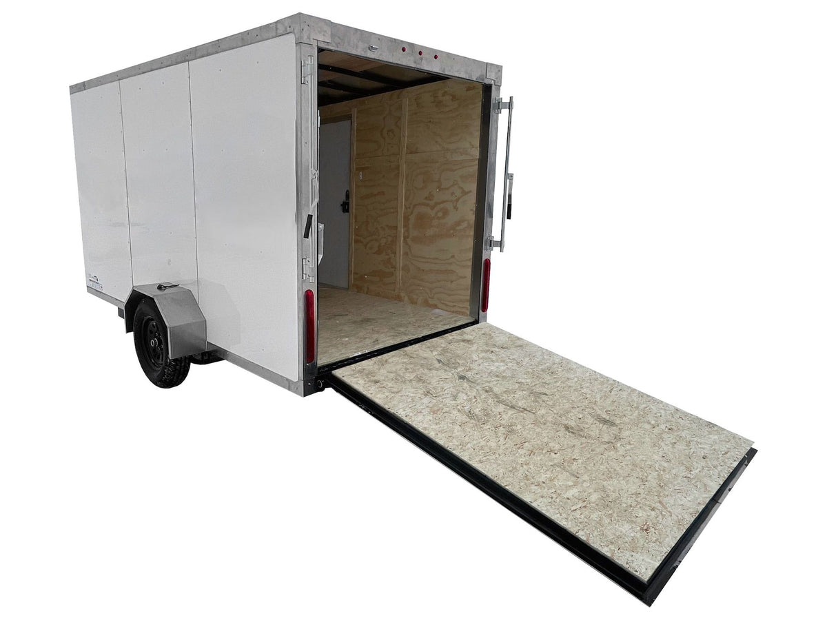6 x 12-ft Enclosed Utility Trailer with Ramp Door