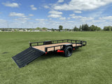 77-in x 12-ft Utility Trailer With Gate, Black