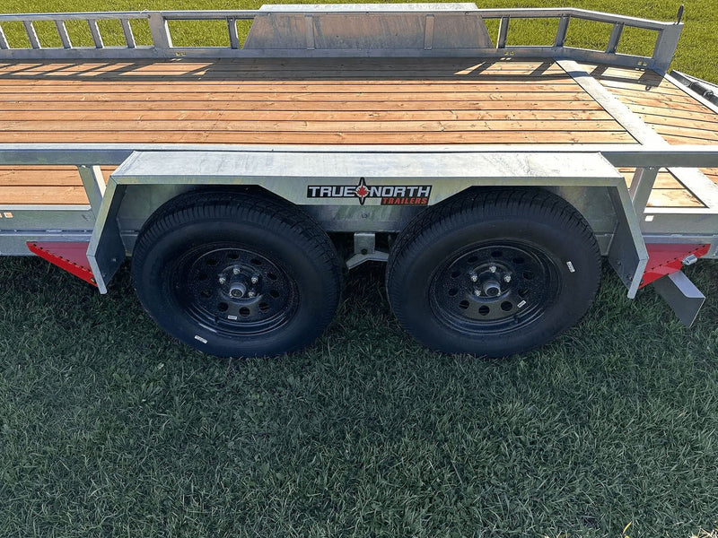 83-in x 16-ft Tandem Axle Utility Trailer, Galvanized R2699
