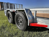83-in x 16-ft Tandem Axle Utility Trailer, Galvanized