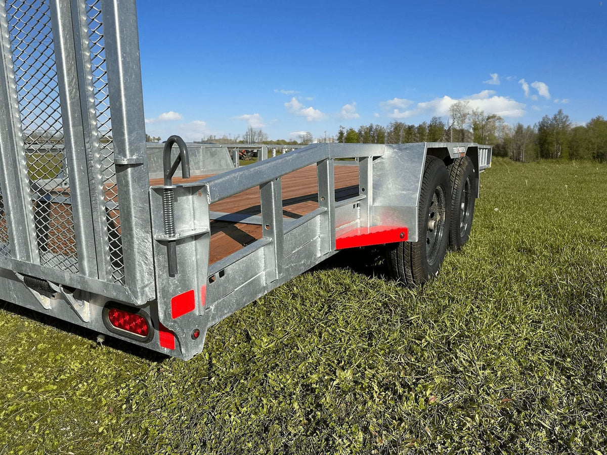 83-in x 16-ft Tandem Axle Utility Trailer, Galvanized