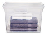 type A Clarity Transparent Storage Box with Lid, 60-L