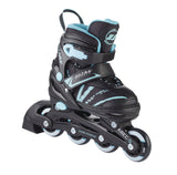 Adjustable Inline Skates, Teal, Assorted Sizes