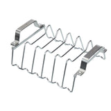 Stainless Steel Chicken Roaster & Rib Rack for Grilling/Roasting, 11-in