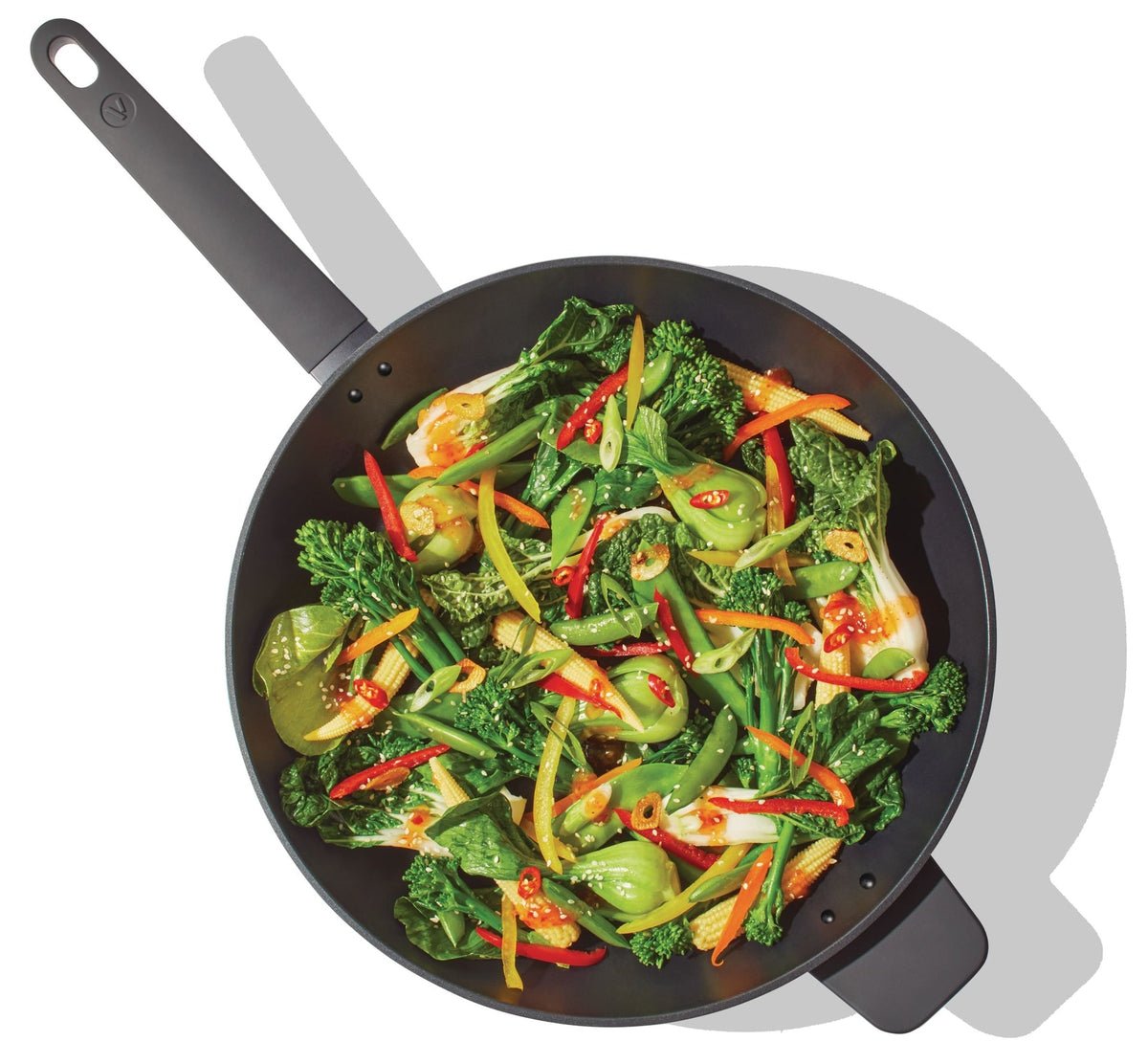 Aluminum Non-Stick Frypan, Black, Assorted Sizes