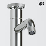Coca Gothic Grey Bathroom Sink/Basin Set with Cass Faucet and Rectangular Vessel
