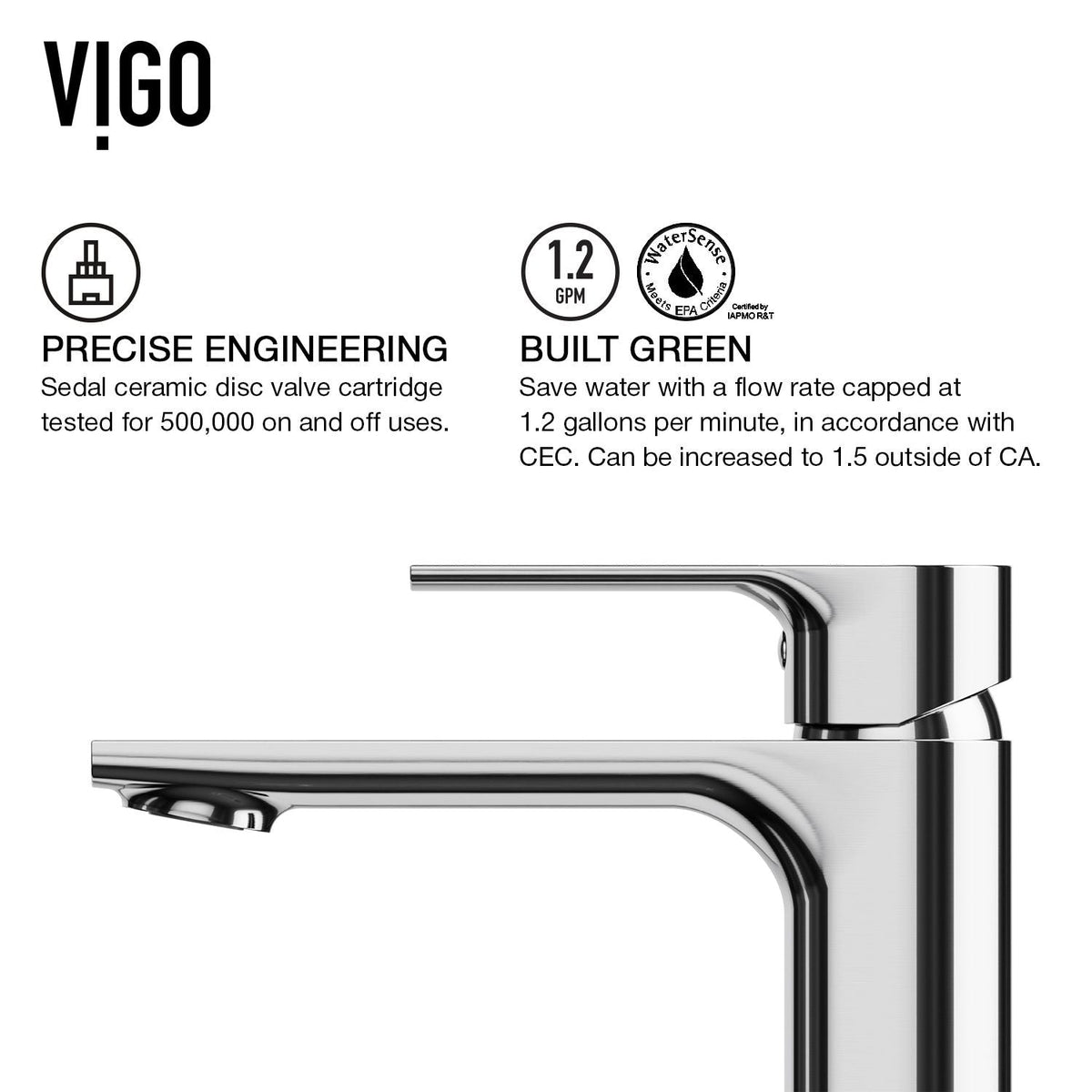 Davidson Single Handle Single Hole Bathroom Sink Faucet, WaterSense Certified, Chrome