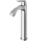 Linus Single Handle Vessel Sink Bathroom Faucet, Brushed Nickel