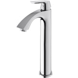 Linus Single Handle Vessel Sink Bathroom Faucet, Chrome