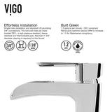 Niko Single Handle Vessel Sink Bathroom Faucet with Deck Plate, Chrome