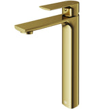 Norfolk Single Handle Vessel Single Hole Bathroom Sink Faucet, Matte Gold