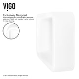 Petunia Matte Stone Rectangular Composite Vessel Bathroom Sink/Basin with Rounded Edges & Deep Bowl, White