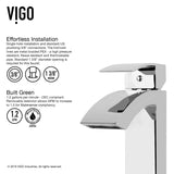 Satro Single Handle Single Hole Bathroom Sink Faucet, WaterSense Certified, Chrome