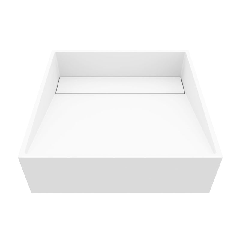 Starr Modern 15x15-in Deep White Bathroom Sink/Basin with Square Vessel W6764