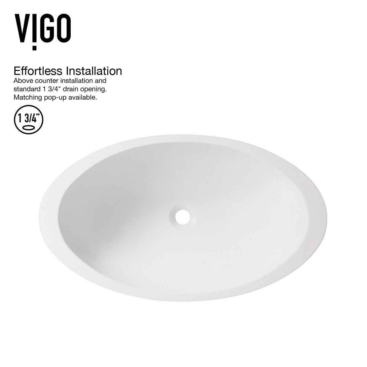 Wisteria White Bathroom Sink/Basin Set with Norfolk Faucet and Oval Composite Vessel