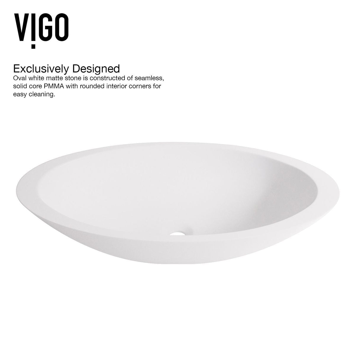 Wisteria White Bathroom Sink/Basin Set with Norfolk Faucet and Oval Composite Vessel