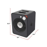 VMHi300 Whole Room Metal Heater with Adjustable Thermostat, Storm Grey